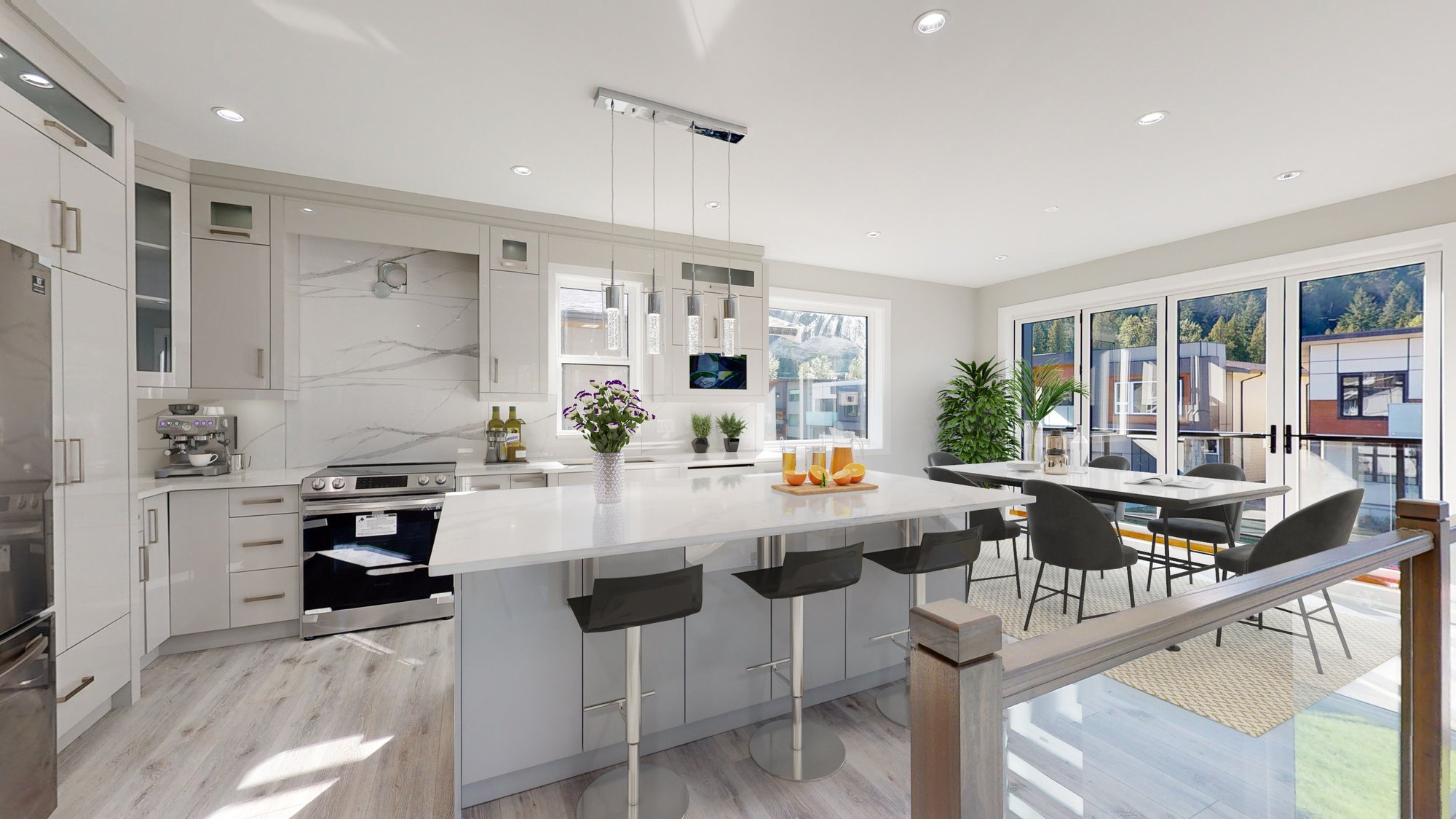 Custom kitchen in a Pemberton BC home by Ravello Developments